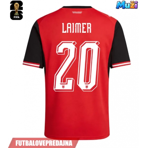 Lacne Muži Futbalové dres Rakúsko Konrad Laimer #20 MS 2026 Krátky Rukáv - Domáci